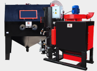 Пескоструйная камера PST-КСО-150 напорная, без ФВ, с ФВР 4.0 кВт, без выдвижного поворотного стола