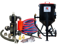 Пескоструйный аппарат PST-75 с фильтром, КПДУ twin 40 п.м.