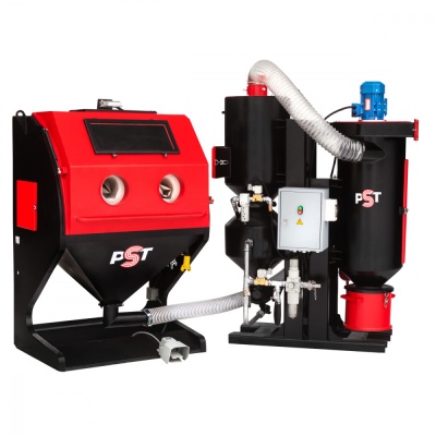 Пескоструйная камера PST-КСО-110 напорная, без ФВ, ФВР 2.2 кВт, без выдвижного поворотного стола